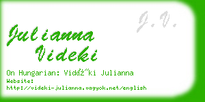 julianna videki business card